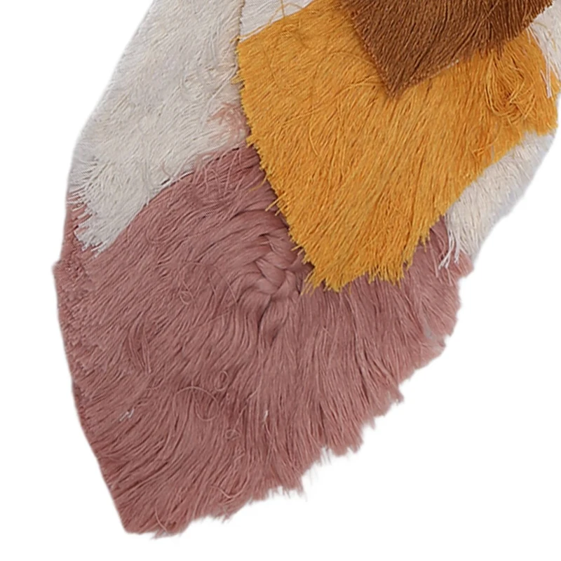 ABPP-여러 가지 빛깔의 잎 모양의 Macrame 벽 매달려 목화 직조 침실 홈 장식에 대한 수제 벽 장식