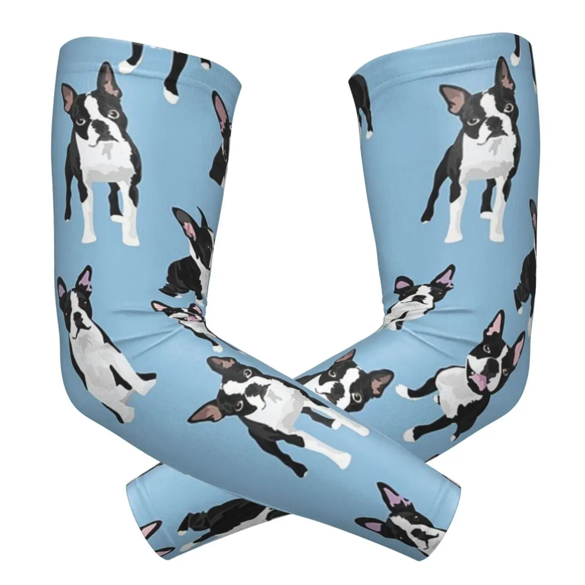 

Бостон-терьер, милая собака (4) нарукавники, защита от солнца и ультрафиолета, летние велосипедные татуировки, рукава