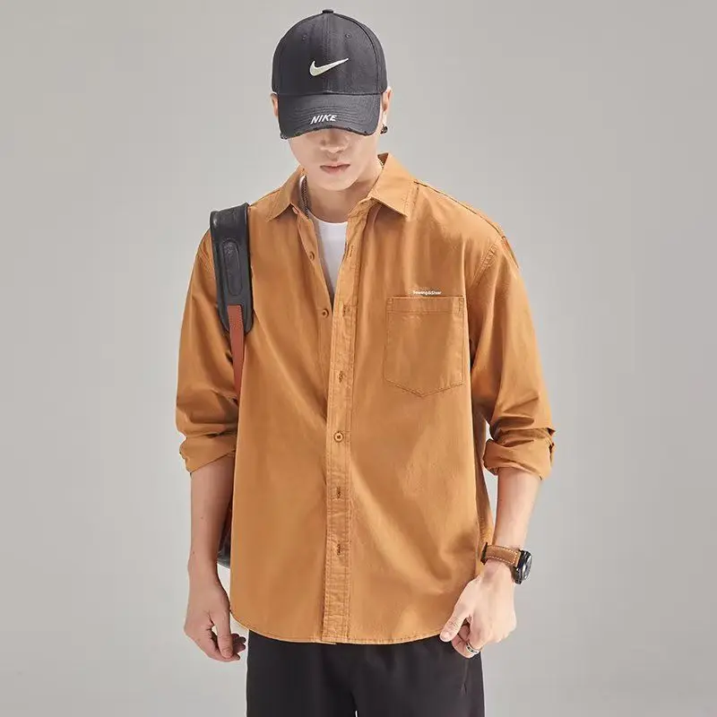 

Осенняя повседневная мужская куртка с длинным рукавом в стиле ретро, модная брендовая куртка Haome из полиэстера, приталенного кроя