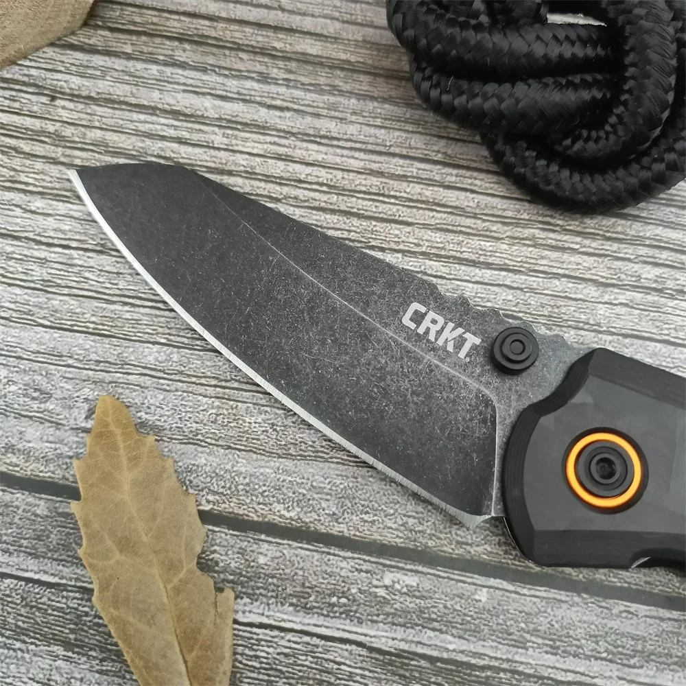 CR 6280 Folding Pocket Knife 8Cr13Mov Blade Carbon Fiber Handle Outdoor EDC Camping Hiking Survival Cutting Tool