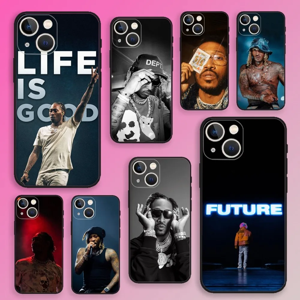 

Future Rapper Phone Case For iPhone 16,15,14,13,12,11,Plus,Pro Max,XS,X,XR,SE,Mini,8,7 Soft Silicone Black Cover