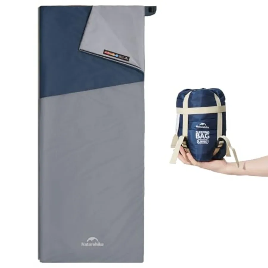 

Lightweight Compact Sleeping Bag 59℉/32℉ Envelope Ultralight Backpacking Sleeping Bag Portable Waterproof with Compression Sack