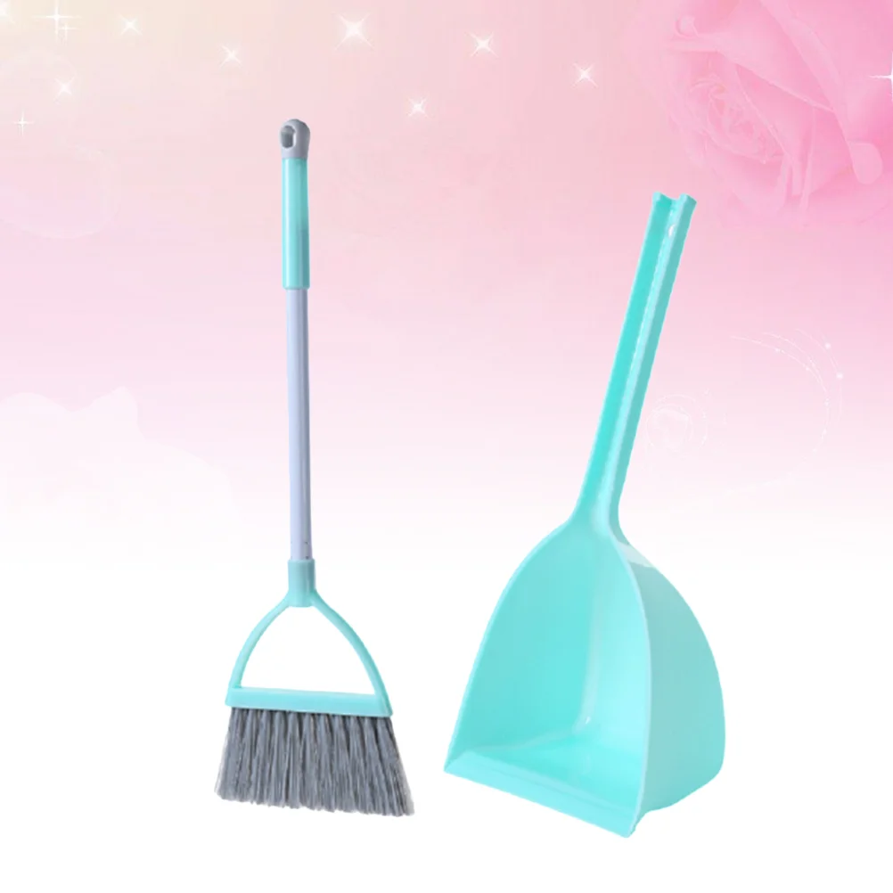 House Cleaning Toys Childrens Tools Little Housekeeping Helper Mini Broom with Dustpan Pretend Play for Toddlers