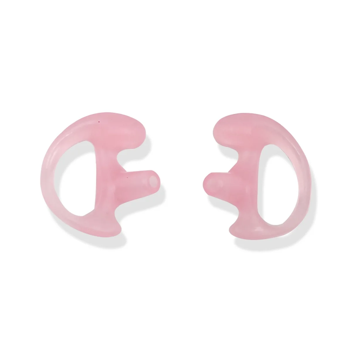 Replaceable Silicone Earplugs Triangle Earpod with Air Tube Headset Pink L Size Earplugs Walkie Talkie Accessories