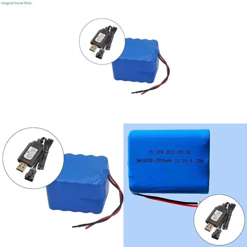 N2UB 2Pack USB Line SM2.0 4P Connectors for 7.4V LiPos Battery Car Model Vehicle