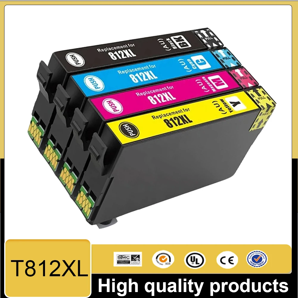 

T812XL 812XL 812 T812 Compatible ink cartridge for Epson WorkForce Pro WF-7830 7840 7845 7820 WF-3820 WF-3825 WF-4830 WF-4835