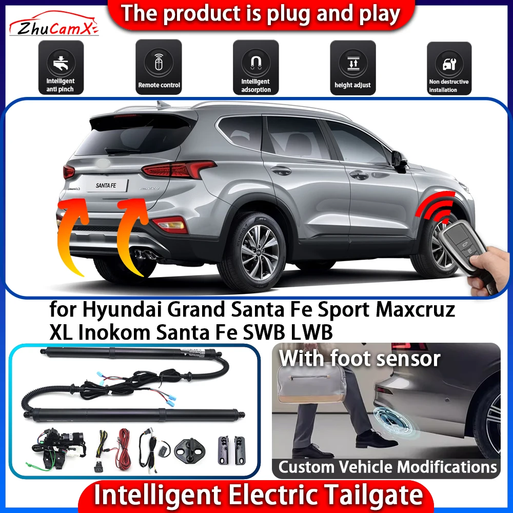 

Smart Powered Tailgate System for Hyundai Grand Santa Fe Sport Maxcruz XL Inokom Santa Fe SWB LWB Automatic Intelligent Trunk