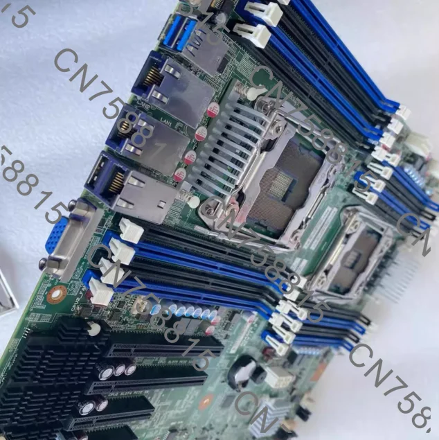 Support NVMEM.2 DIY ALEO six card, For Lenovo RD450X dual X99 server main board 2680v4, with baffle, provide magic bios, 90 new