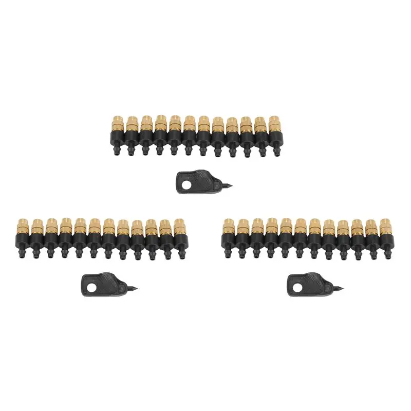HLZS-36 Set Copper Adjustable Spray Nozzle Spray Atomization Copper Capillary Effect Take 47 Factory Adjustable