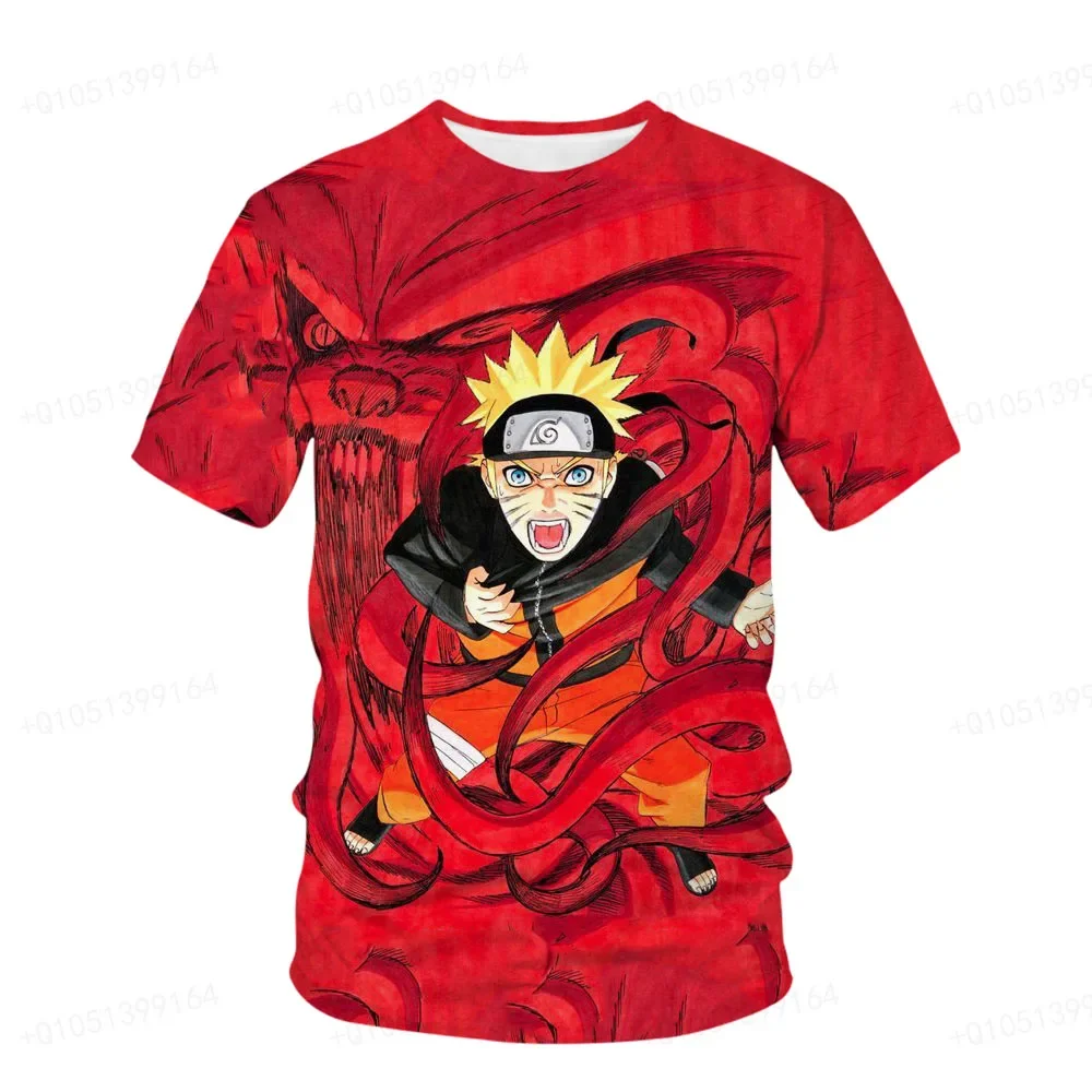 Shippuden Boy Girl T-shirt Naruto Men's T-shirt 3D Print Uchiha Itachi Short Sleeve Oversized Men's T-shirt Sasuke Mens Clothing