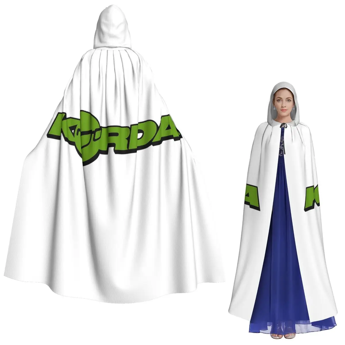 

Длинный плащ с капюшоном и логотипом Korda Fishing, средневековый костюм ведьмы, накидка для косплея, пальто на Хэллоуин для взрослых, унисекс