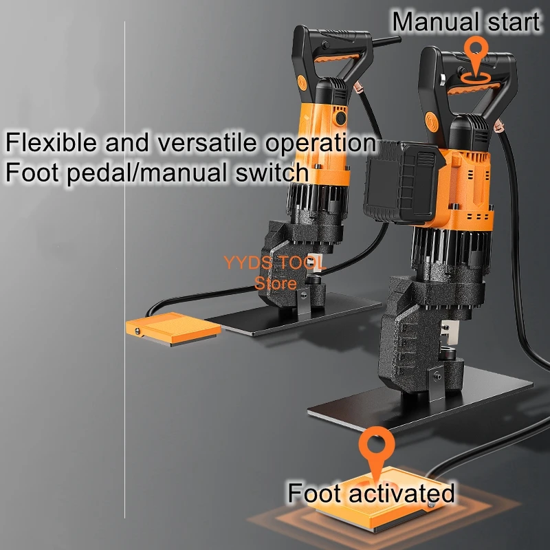 Electric hydraulic punching machine angle charging punching machine portable small open hole punching equipment