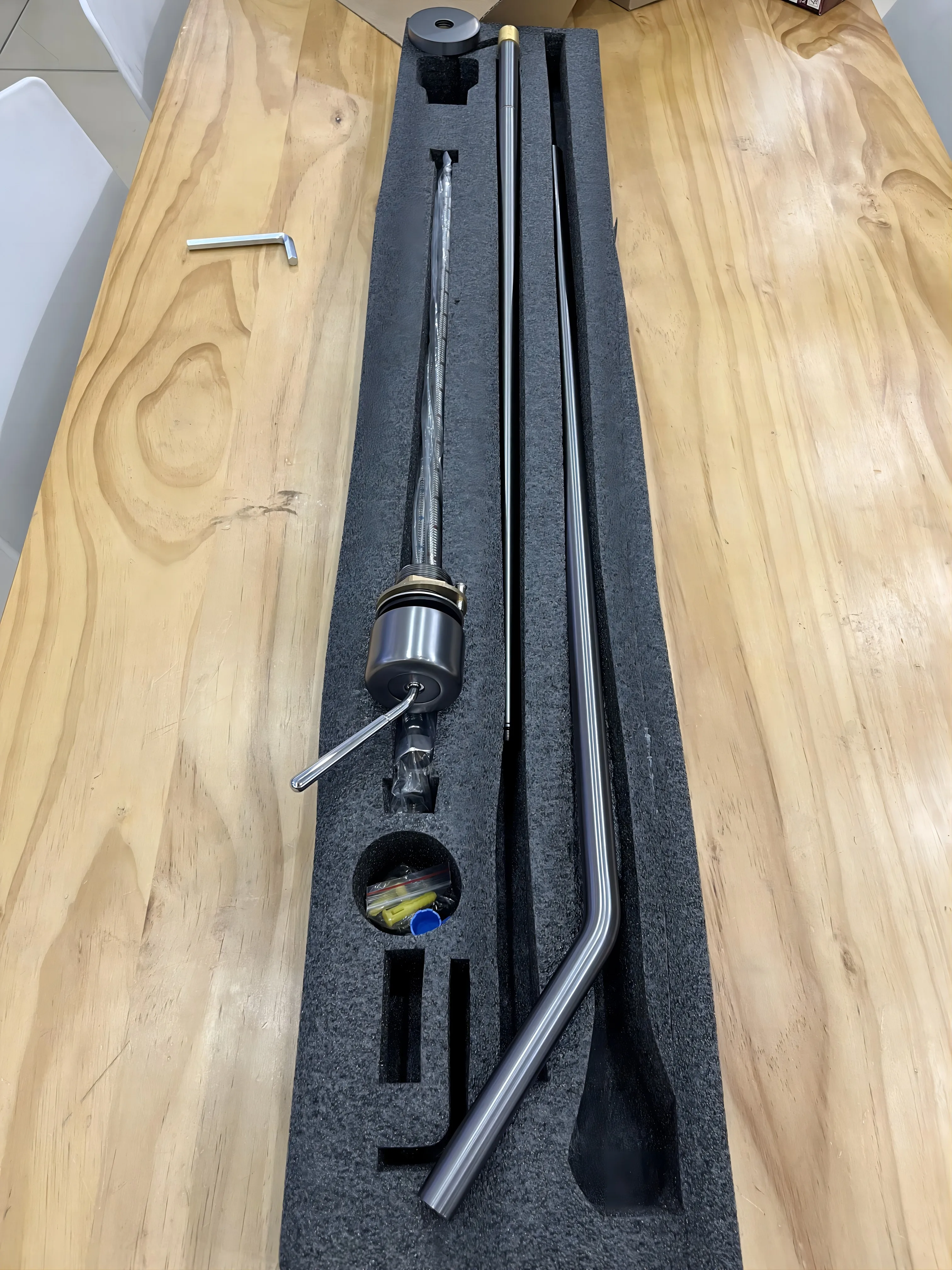 Bathroom Hang Ceiling Basin Faucet Water Drop Tear Shape Hot and Cold Mixer Tap