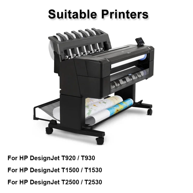 For HP 727 Cartridge Chip New Upgrade HP727 Chip For HP DesignJet T920 T930 T1500 T1530 T2500 T2530 Printer (PBK C M Y GY MBK)