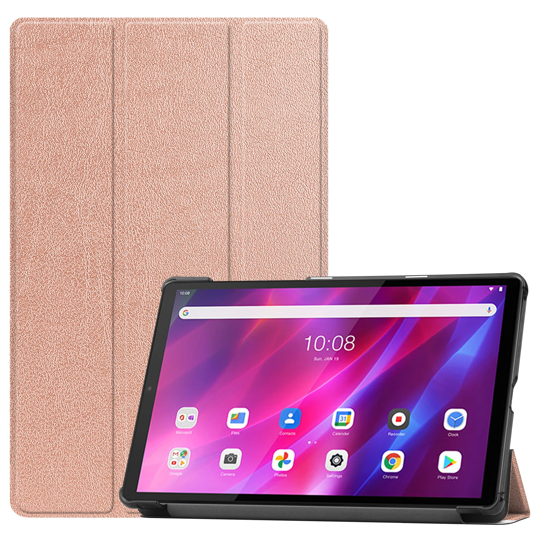 

Tablet Case For Lenovo Tab K10 TB-X6C6F TB-X6C6X 2021 10.3 inch Yoga Tab 11inch YT-J706F Tri-fold Leather Kids Safe Shockproof