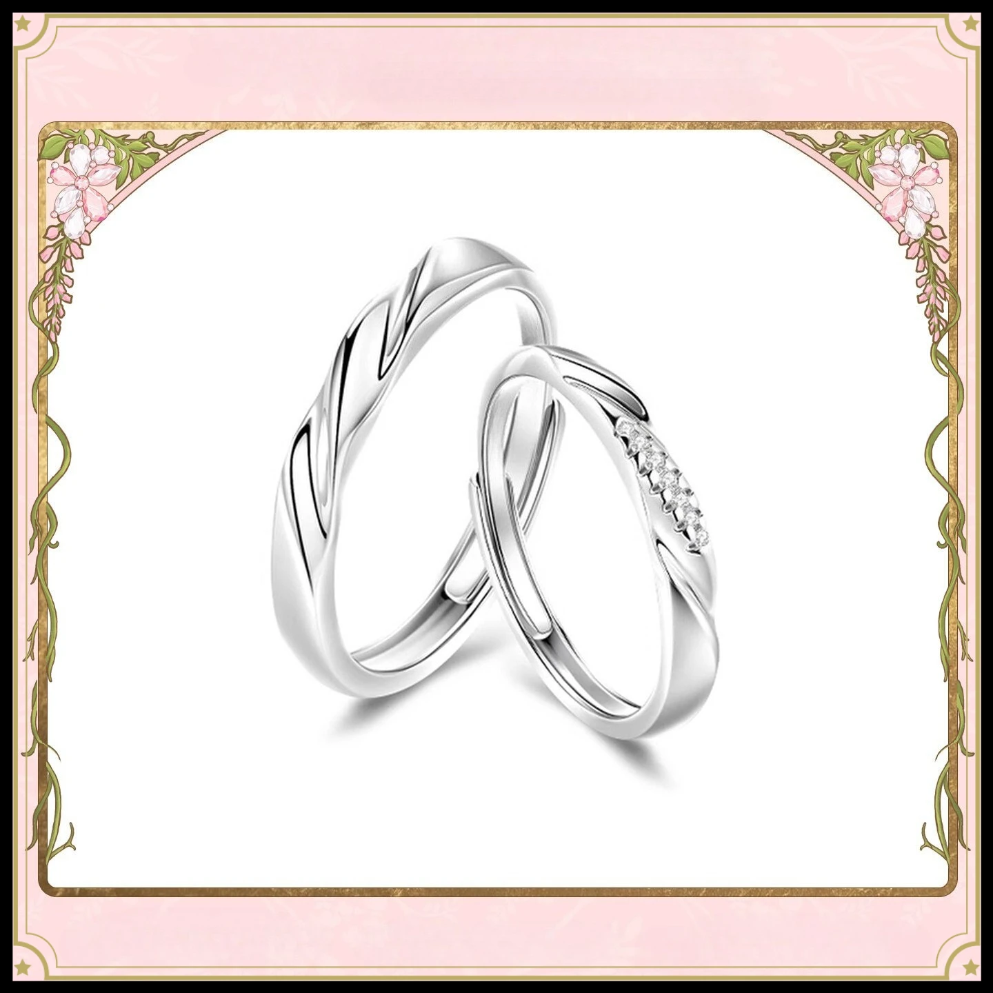 

Two Thousand and Twenty-six New Model,Love Frequency Couple Ring Birthday Gift Inscription for Boyfriend Girlfriend