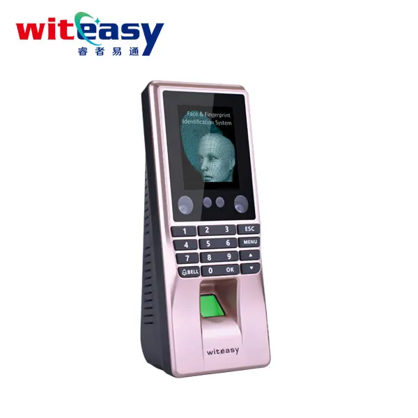 Face e Fingerprint Recognition Access Control Machine, WiFi, Reconhecimento Facial, Porta Acessórios, M10, China Atacado