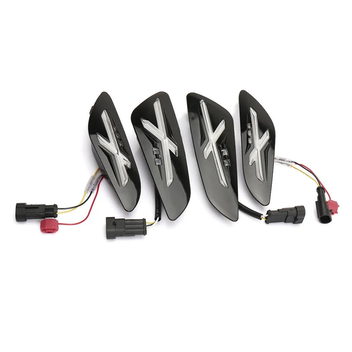 

Motorcycle Front Rear Turn Signal Light Bright Indicator Running Lamp Flashers for Sprint 150 125 Black
