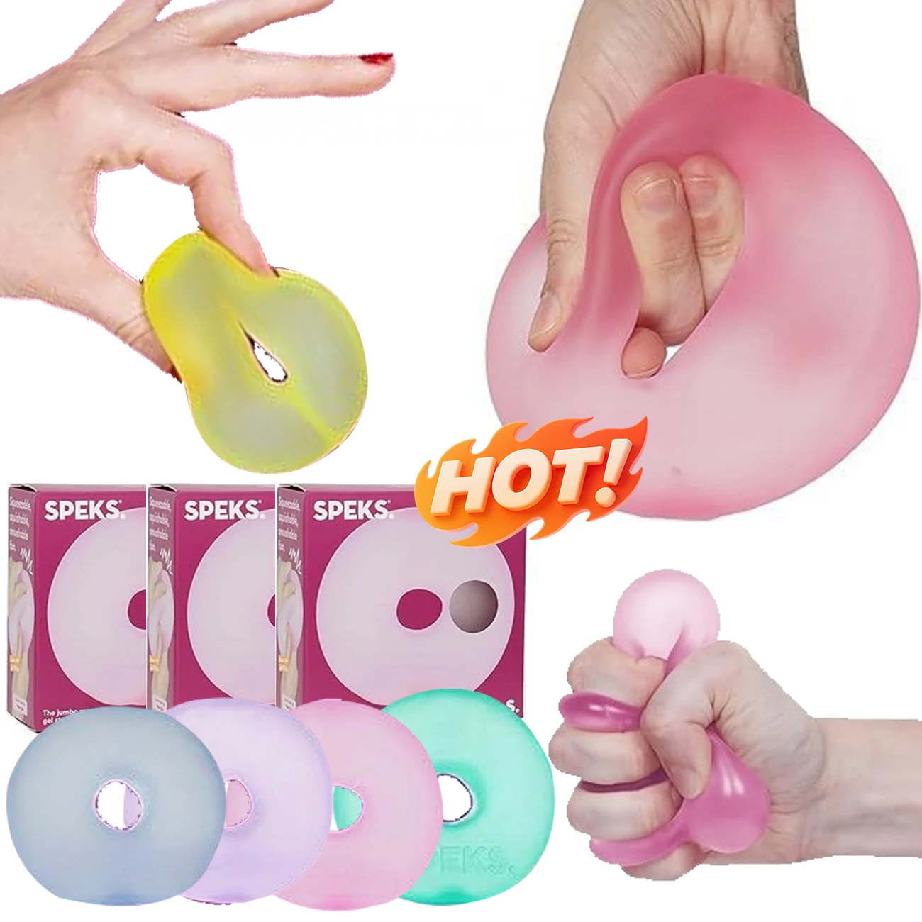 

Super large annular gel filled decompression ball Super soft decompression toy relieves pressure