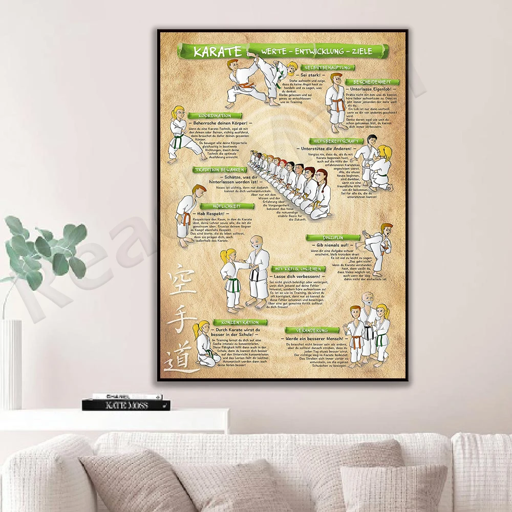 Karate print, karate poster for kids, karate and martial arts, gift for karate instructor, gift for kids martial artist