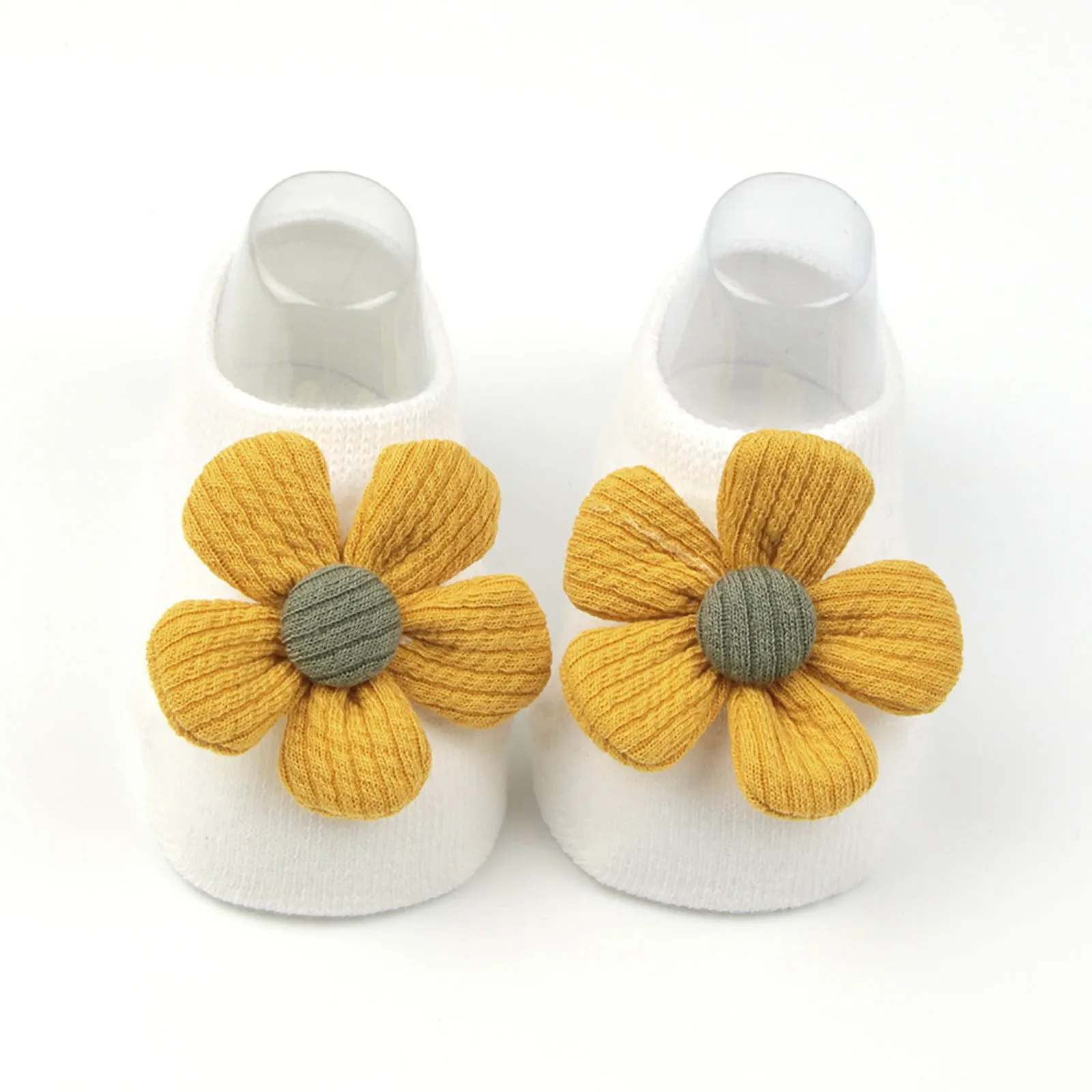 Toddler Floor Socks Newborn Baby Crawling Shoes Booties Boy Girl Slippers Winter Flower Bowknot Socks First Walker Baby Socks