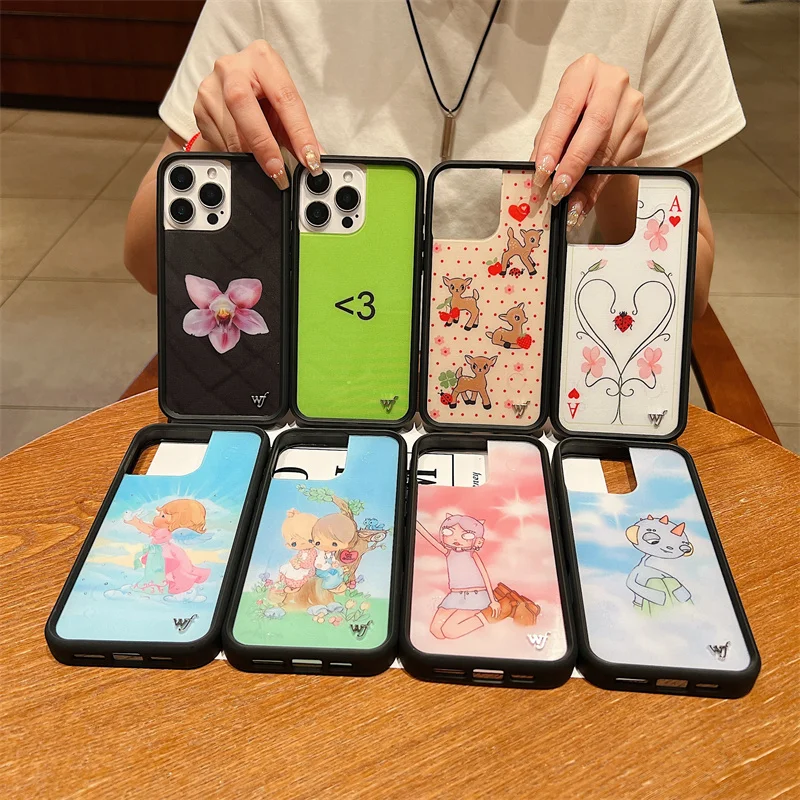 Funda de teléfono Wildflower Orchid Lila Moss para iPhone 17 16 15 14 13 12 Pro Max Plus wf Precious Moments cubierta de intercomunicación de emergencia