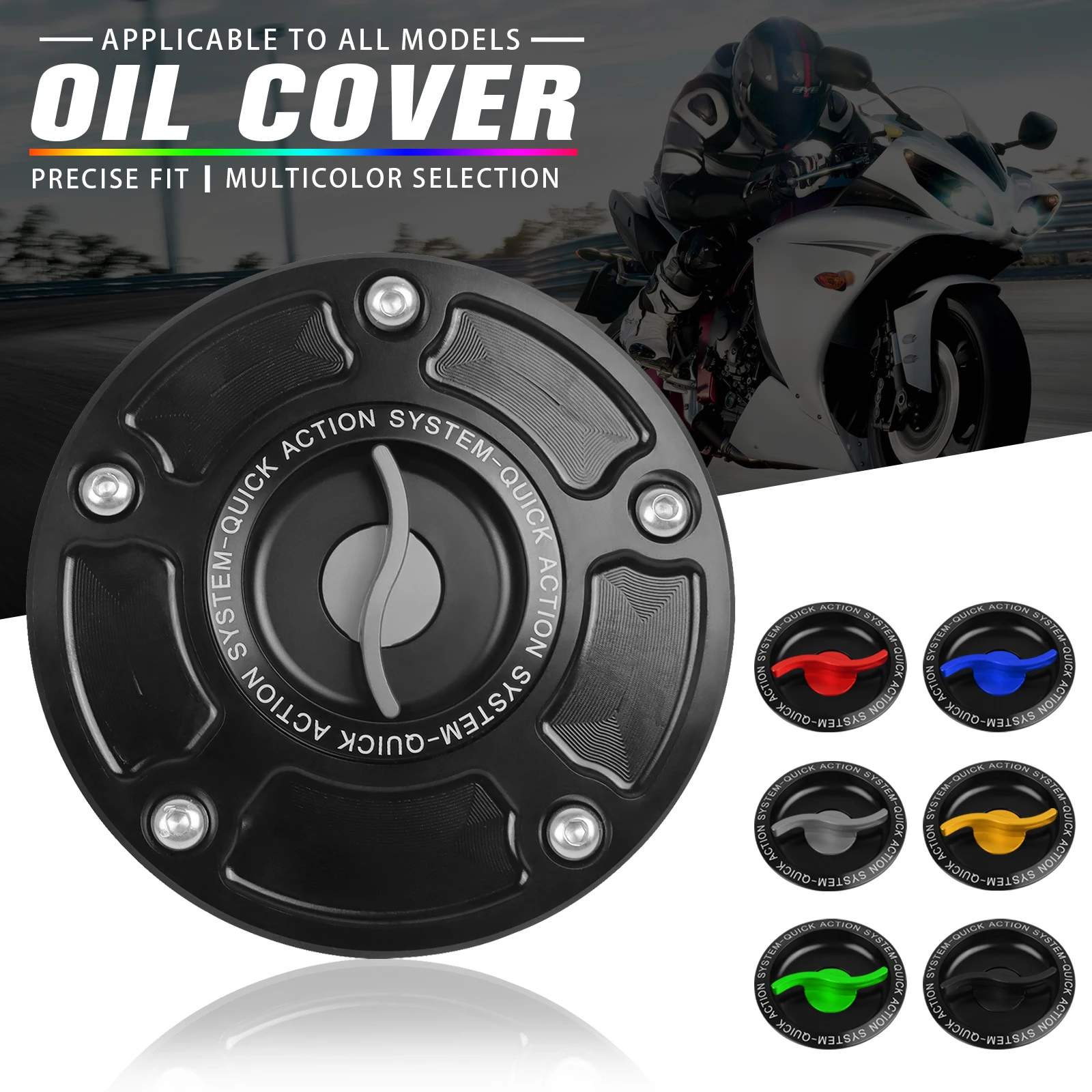 For Suzuki HAYABUSA GSXR 600 750 1000 K1-K8 SV650/X SV 1000/S Keyless Quick Release Motorcycle Tank Fuel Caps Gas Cover Case