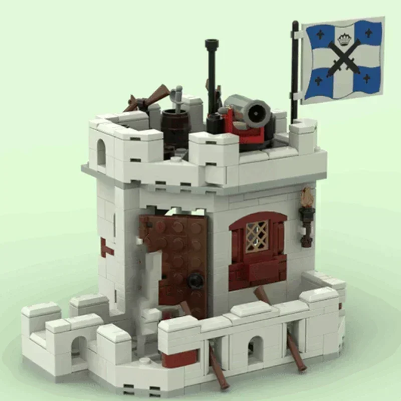 Moc ビルディングレンガ軍事城モデルエルドラド要塞 2 階テクノロジーモジュラーブロックギフトクリスマスおもちゃ DIY アセンブリ