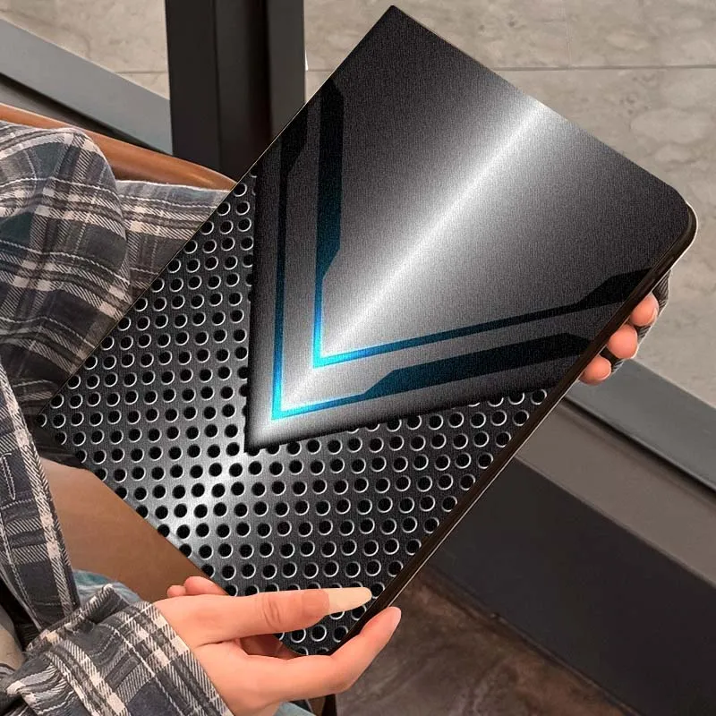 نمط معدني مضيء لـ MediaPad MatePad Air SE Pro M6 M5 M2 T10s T5 10 11 12.6 11.5 12X10.8 بوصة 10.1 حافظة كمبيوتر لوحي
