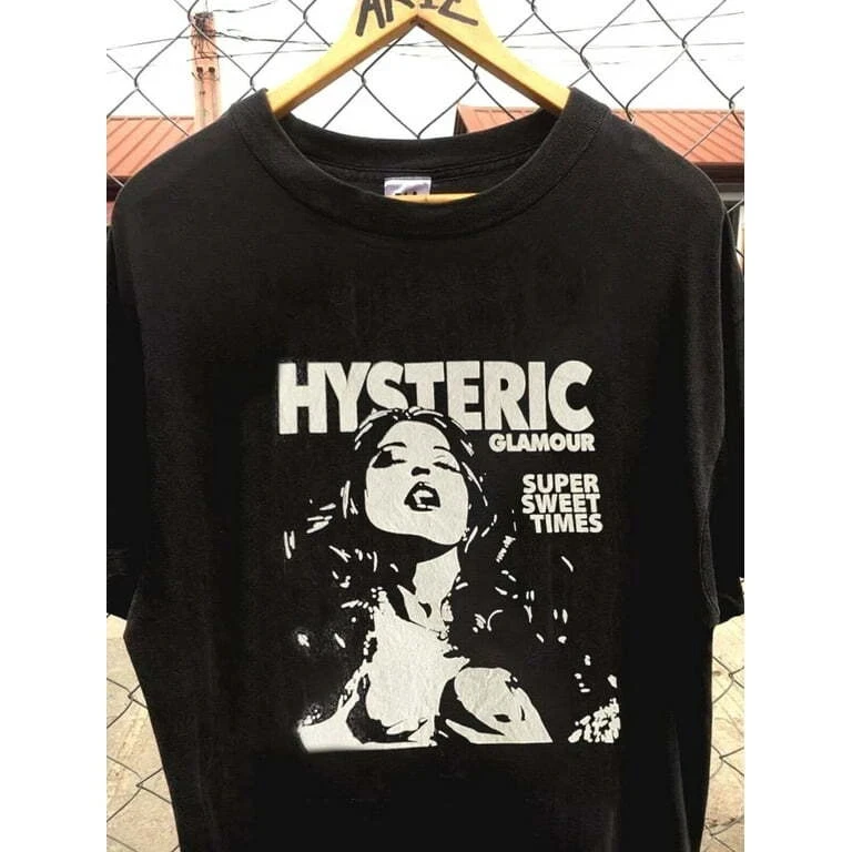 2026 Summer Oversized Cotton T‑Shirt For Adults Kids Retro Black White Figure Portrait Print Punk Street Short Sleeve Tee