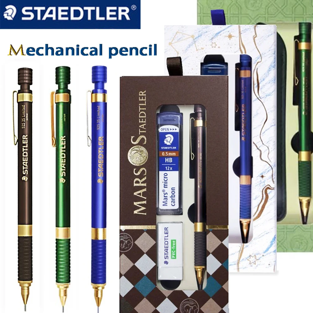 1 Set Deutscher STAEDTLER 925 35 Metall-Druckbleistift, limitierte Auflage, 0,5 mm, niedriger