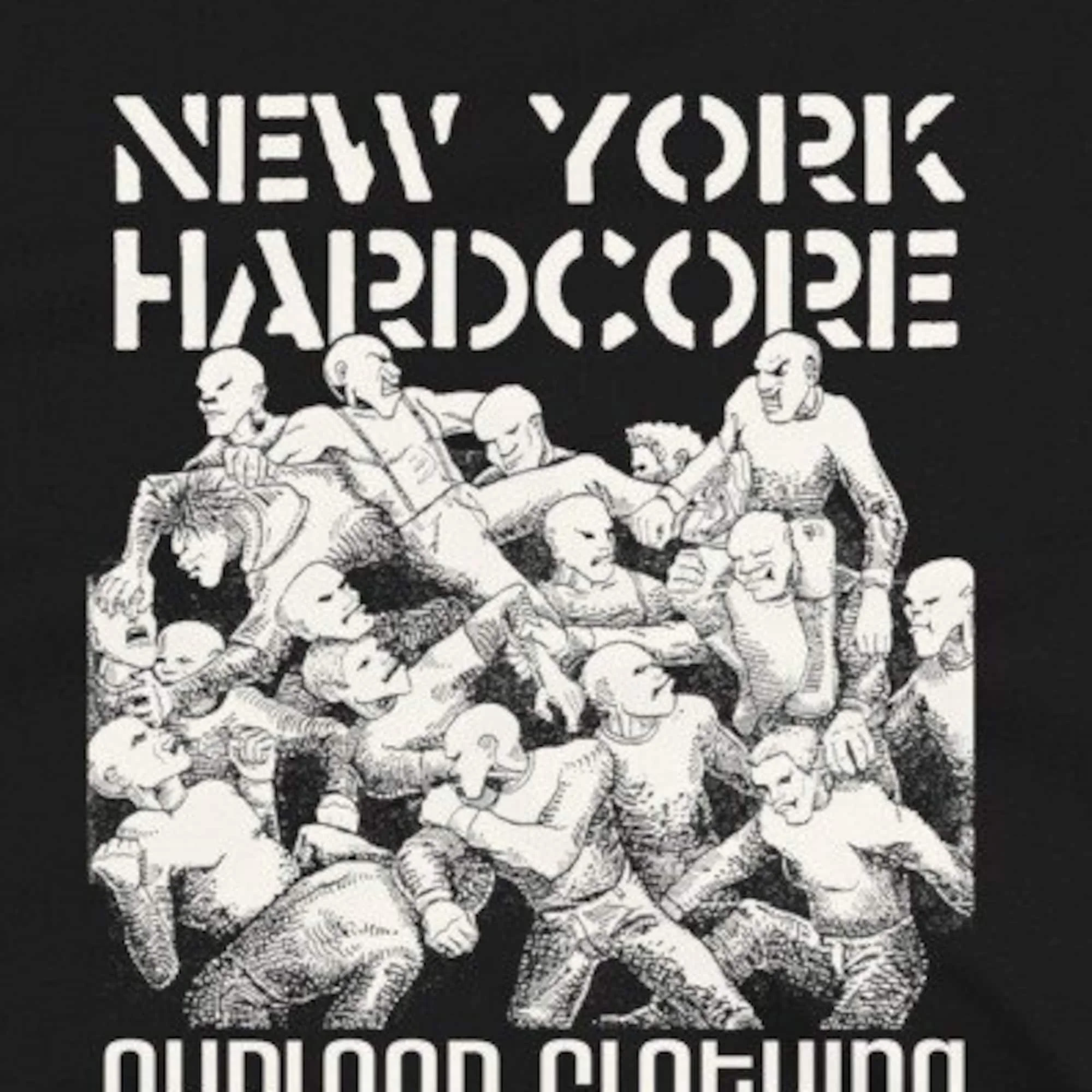 Camiseta de New York Hardcore, ropa de Oxblood, Madball agnóstico frontal, Sick of it 7 segundos, All Warzone, Bad Brains, Misfits, Cro Mags