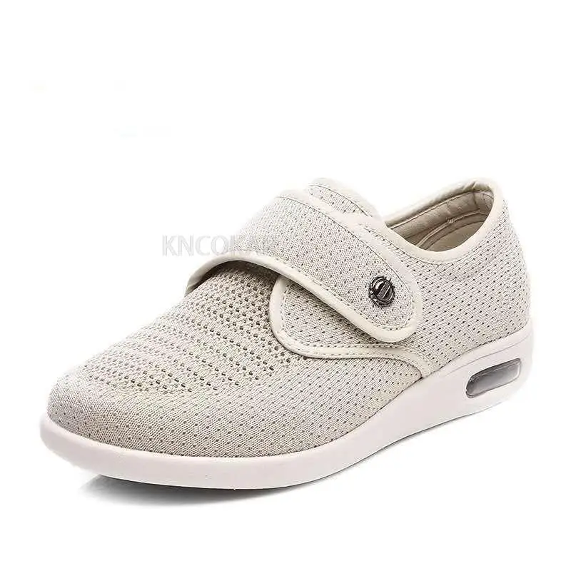 The elderly Orthopedics Wide Feet Swollen Shoes Thumb Eversion Adjusting Soft Comfortable Diabetic Shoes Mom and dad Shoes