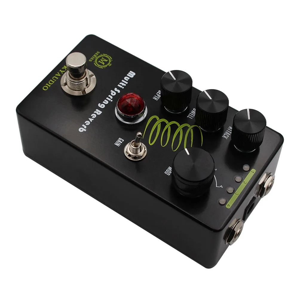 Moskyaudio's Expertly Designed Multi Spring Reverb Guitar Effect Pedal Explore Various Sounds and Textures Effortlessly