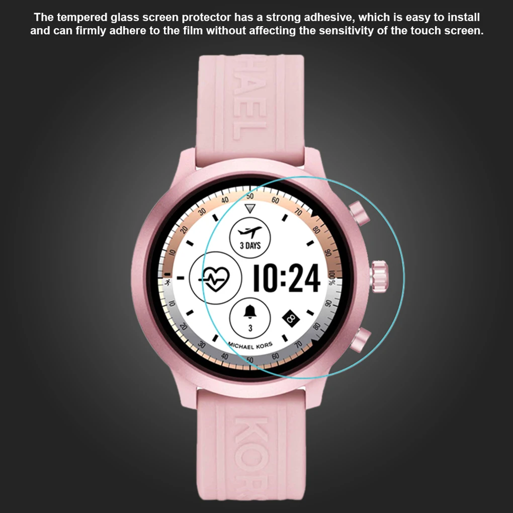 3ชิ้น9H ฟิล์มนิรภัยป้องกันความแข็งสำหรับการเข้าถึง MK สมาร์ทวอท์ชอุปกรณ์เสริมหน้าจอ