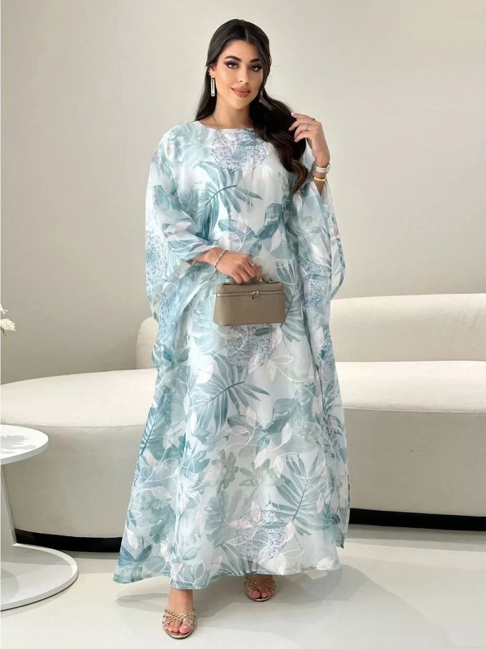 Ramadan Eid Muslim Abaya For Women Print Dress Morocco Vestidos Dubai Abayas Kaftan Islam Arab Long Robe Dresses Jalabiya