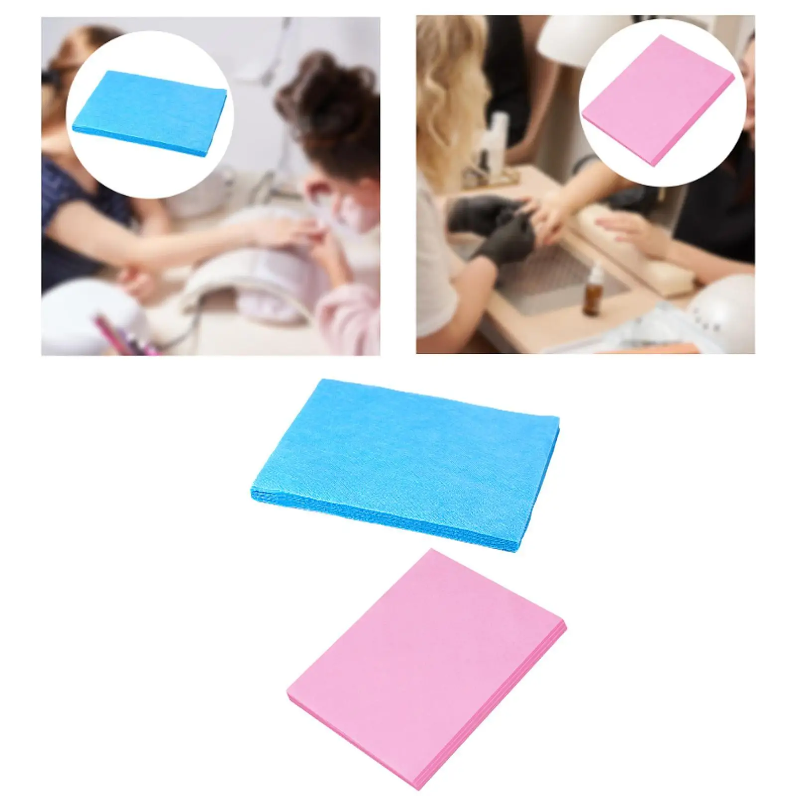 100Pcs Nail Dust Collector Paper Sheets Nail Filter Pack for Manicure Shop