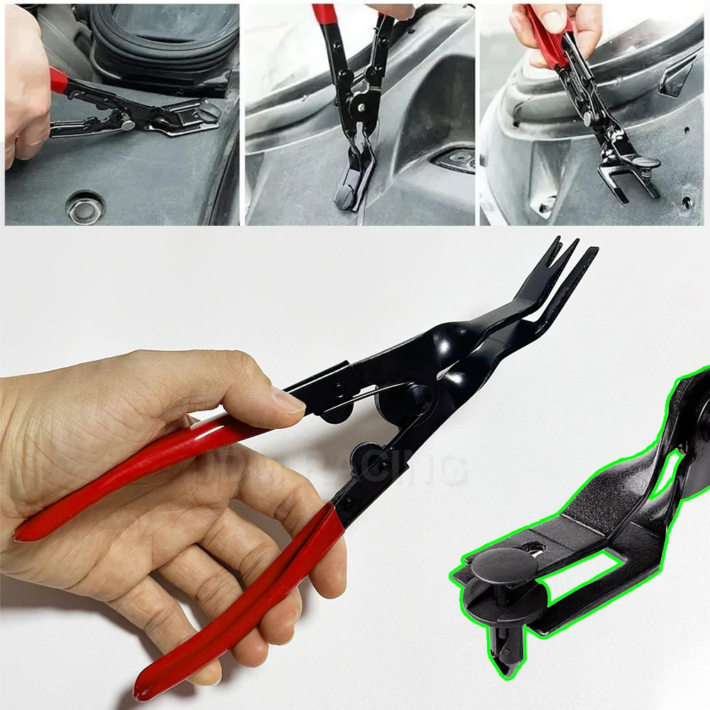 

1 шт., инструменты для разборки внутренней панели автомобиля, фиксированная пряжка, зажим для разборки фар, фиксатор дверной панели, крепеж для удаления