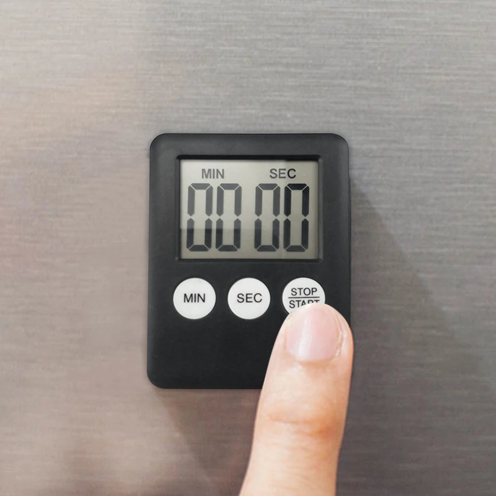 ساعة توقيت رقمية إلكترونية متعددة الوظائف، مؤقتات رياضية، شاشة LCD مغناطيسية لممارسة الرياضة والخبز والطهي #5