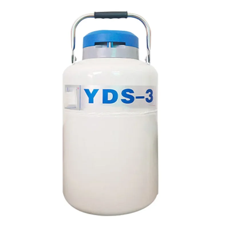 New 3L Storage Liquid Nitrogen Container Cryogenic Tank YDS-3 Liquid Nitrogen Container Liquid Nitrogen Tank
