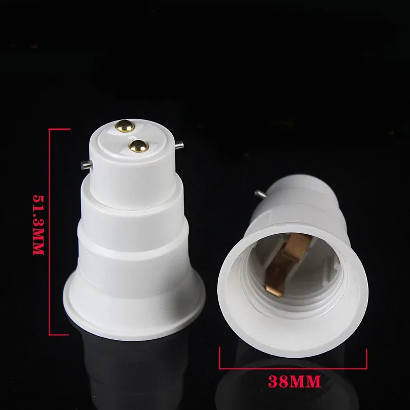 Led Bulb Base Conversion Lamp Holder Converter B22 Conversion E27Socket Adapter Fireproof Plastic Lighting Parts