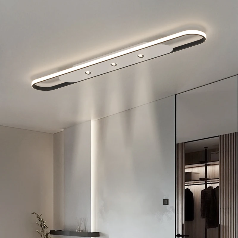 Entranceway Balcony LED Ceiling Light Minimalist Adjustable Corridor Hallway Light New Long Strip Closet Light Strip Spotlight