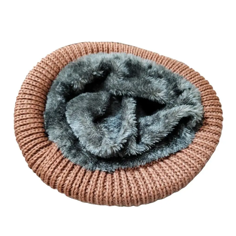 قبعة صياد السمك النسائية الجديدة المقاومة للرياح، قبعة صغيرة ناعمة محبوكة، قبعة أمي قابلة للتمدد للخريف والشتاء #5