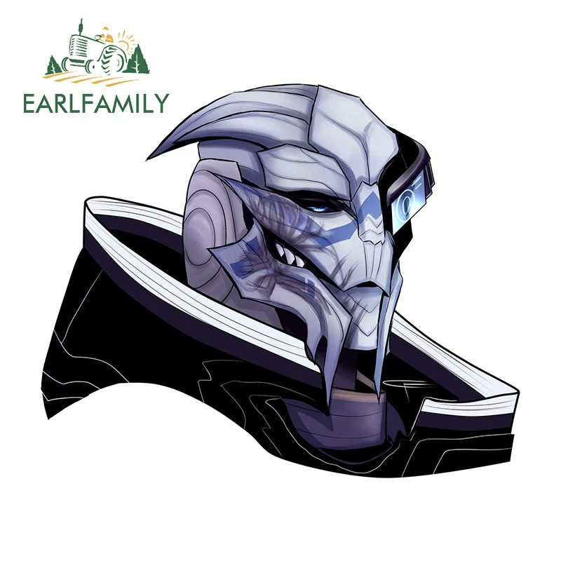 EARLFAMILY 13cm Mass Effect Car Stickers Personality Creative Sunscreen Decal Windows Laptop Trunk Motorcycle Car Accessories