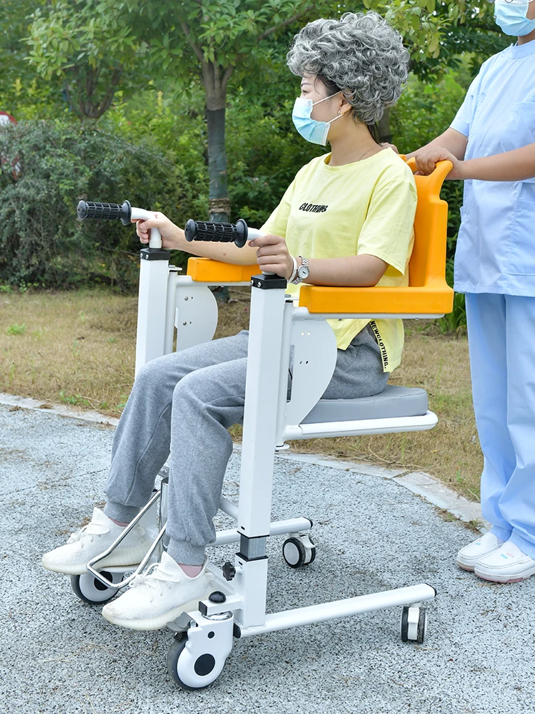 Disability care transfer machine bed rest paralyzed patient transfer chair toilet chair elevator