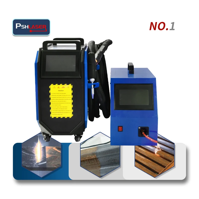 Mini Portable Laser Machine 1KW 1.5KW 2KW for Cutting + Welding + Cleaning 3 in 1 Multifunctional Handheld Welder