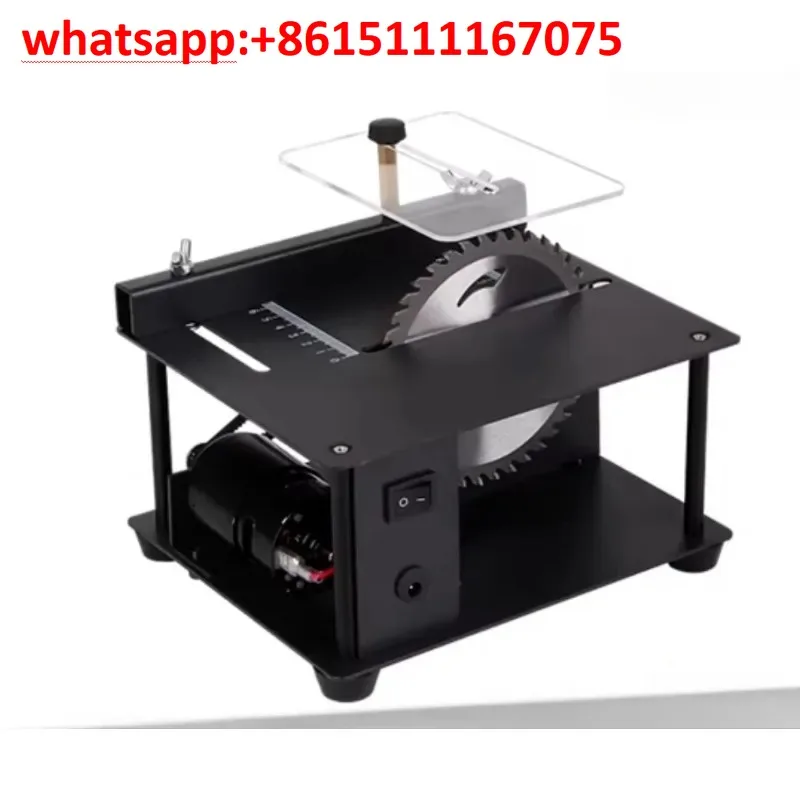 Variable Speed Small Tabletop Band Saw Machine, 35mm Cutting Thickness Adjustable Angle Cutting Tool For Timber Plastic Metal