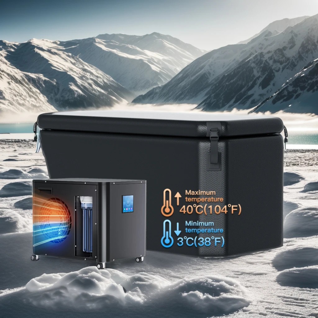 

1HP Smart WIFI Control Cold Plunge Water Chiller Ice Bath with Ozone Generator for Cooling Applications