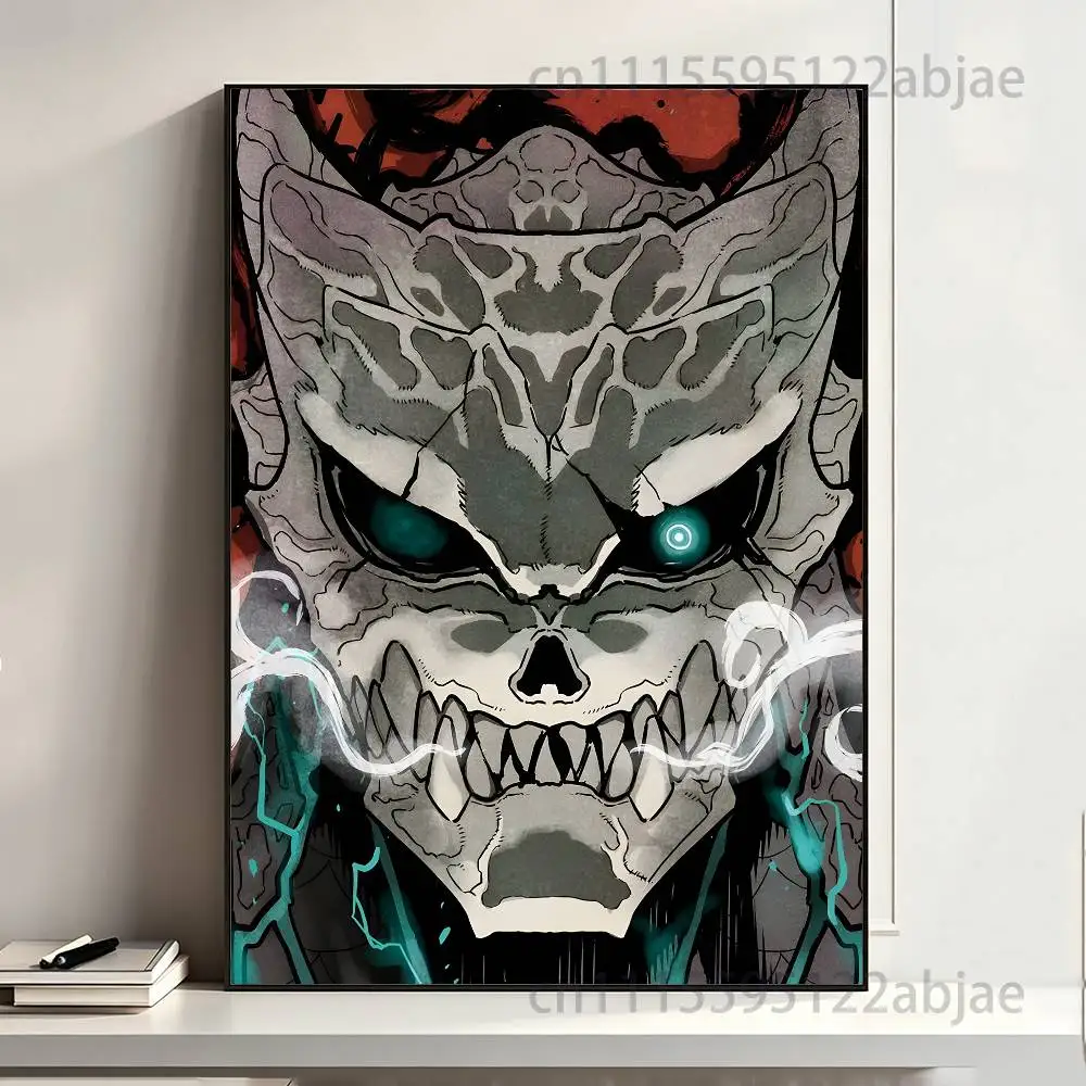k-kaiju No 8 k-kafka hibino Poster HD Art Sticky Wall Waterproof Home Living Room Bedroom Bar Aesthetic Decoration