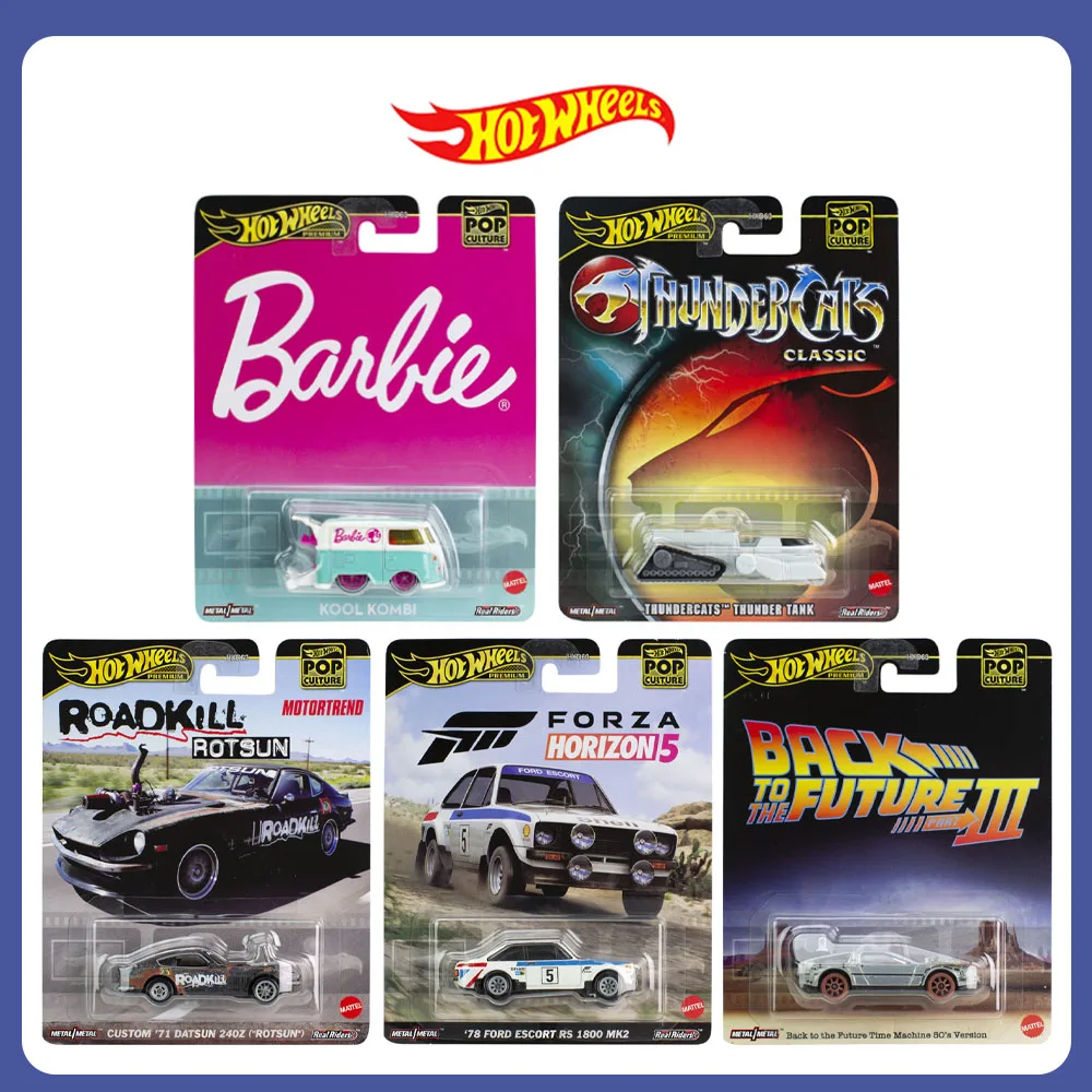 

Mattel Hot Wheels поп-культура/заключение 78 Ford Thundertank Datsun 240Z, машина времени, литая под давлением модель автомобиля премиум-класса, игрушки